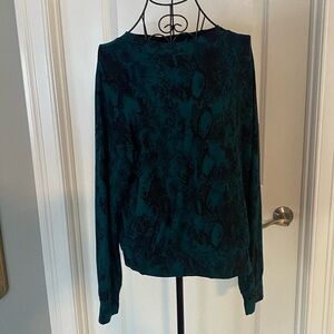 Socialite Leopard Print Green Lightweight Sweatshirt💕